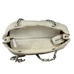 Chanel White Quilted Leather Gabrielle Shopping Tote 2010