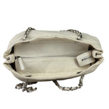 Chanel White Quilted Leather Gabrielle Shopping Tote 2010