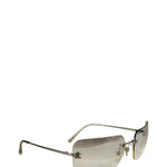 Chanel Y2k Silver Rimless 4017-D Sunglasses