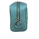 Coach Teal Blue Ellis Boxy Cosmetic Pouch