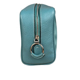 Coach Teal Blue Ellis Boxy Cosmetic Pouch
