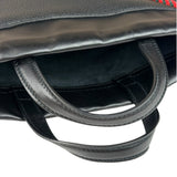 Gucci Black Leather Drawstring Backpack