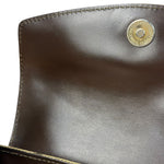 Celine Brown Leather Trim C Macadam Hobo Bag