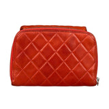 Chanel Red Quilted Mini Flap Wallet on Chain Bag 2011