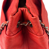 Chanel Red Quilted Leather Natural Beauty Chain Tote 2010