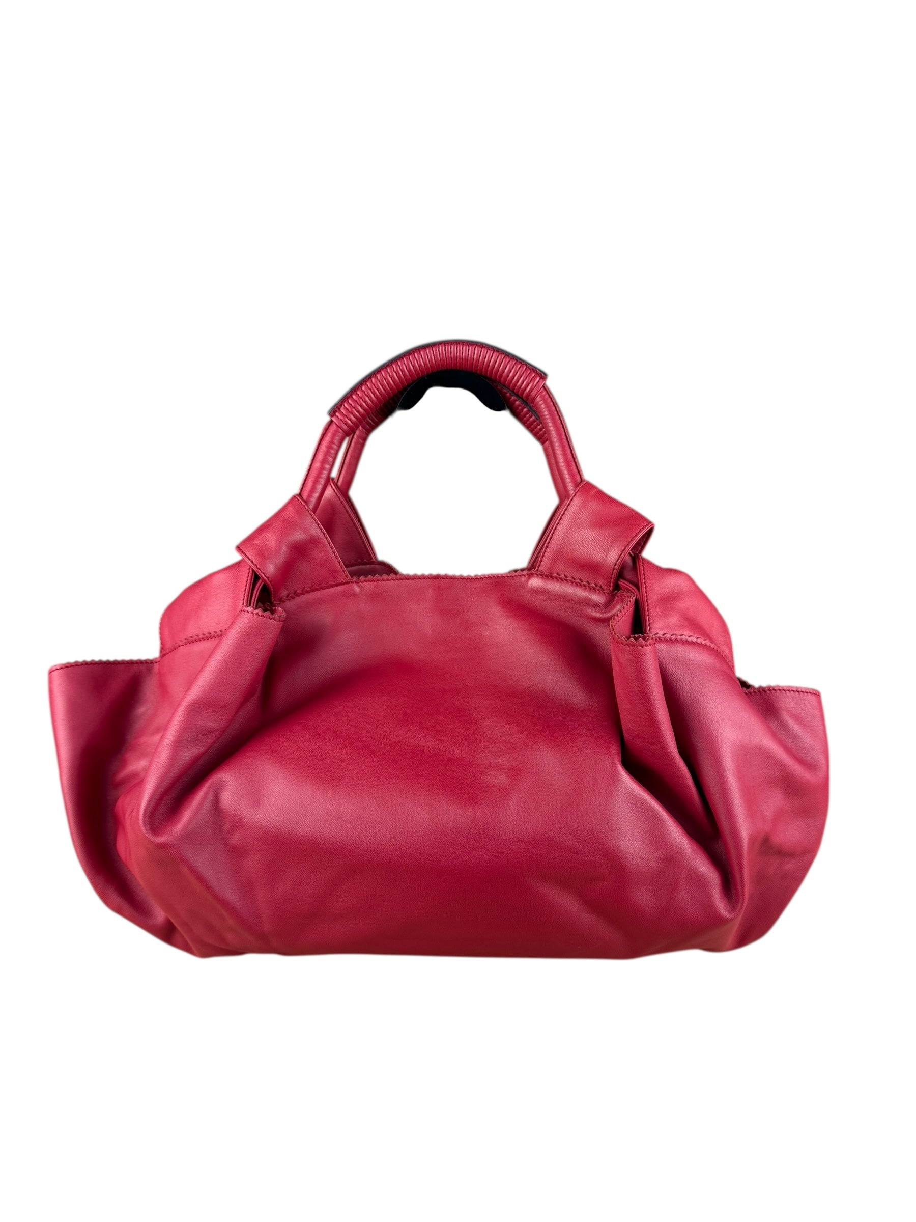 Loewe Dark Red Nappa Aire Leather Handbag