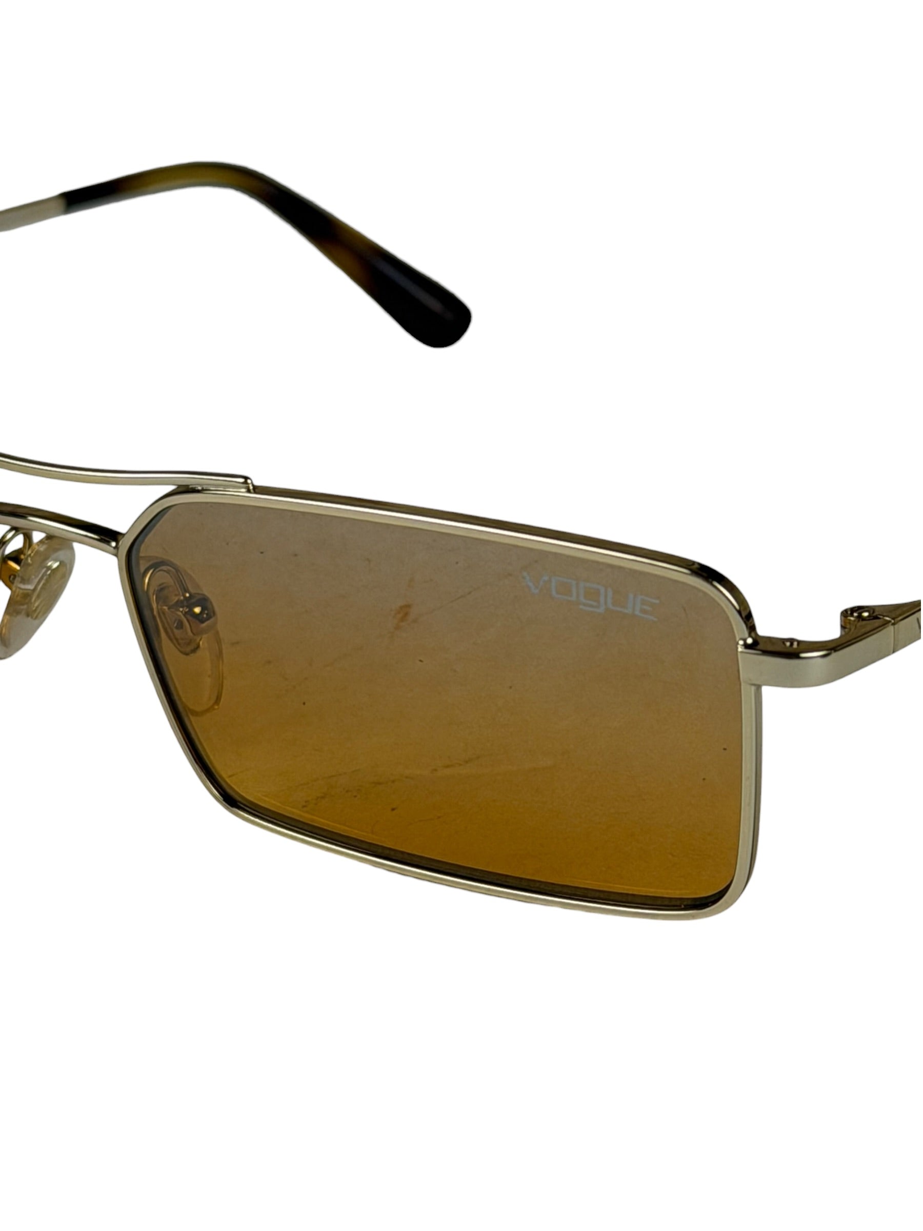 Vogue x Gigi Hadid Gold- Rectangular Sunglasses