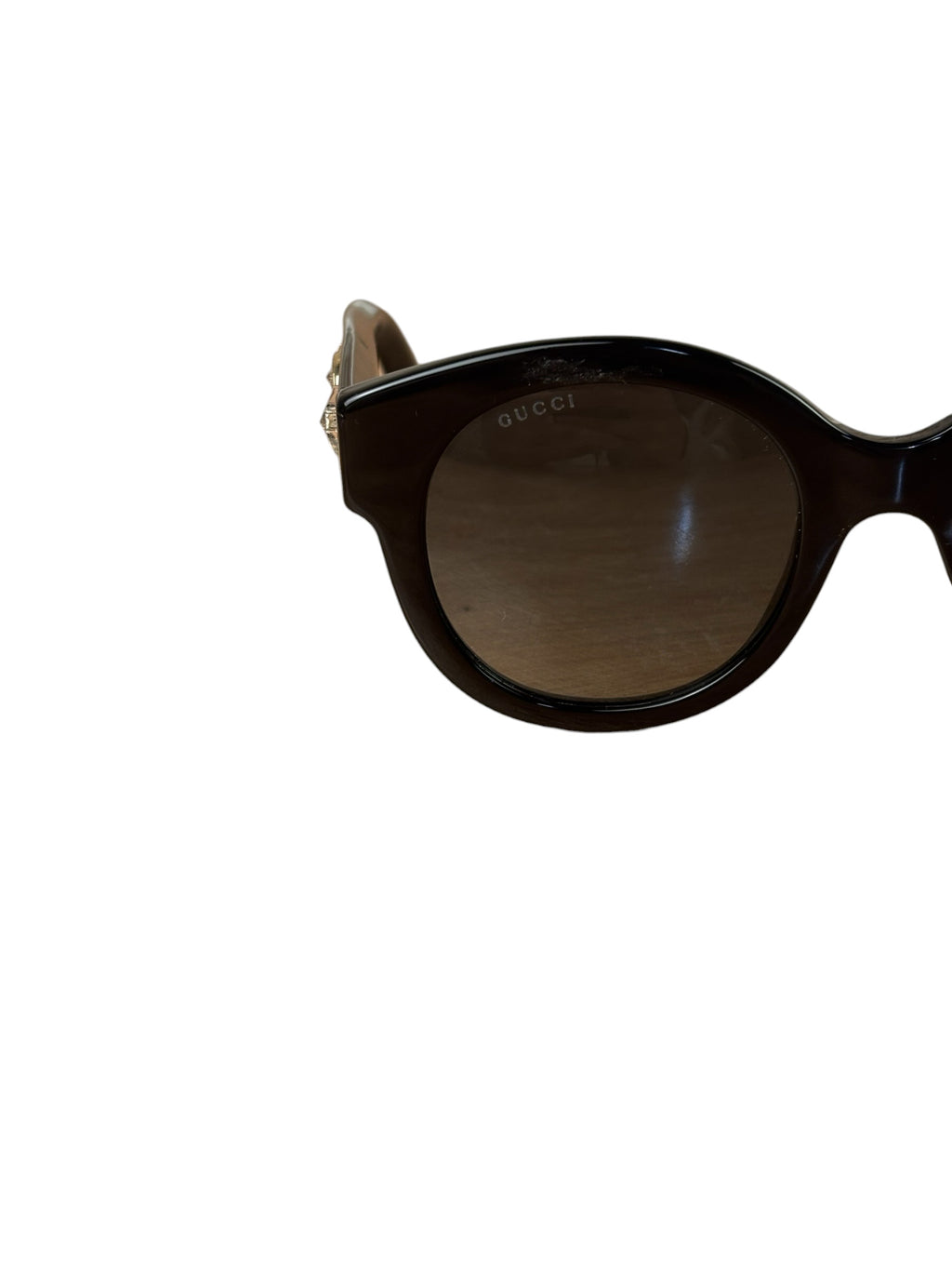 Gucci Black GG0207S Round-Frame Sunglasses