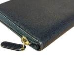 Chanel Navy Blue Long Zip Wallet