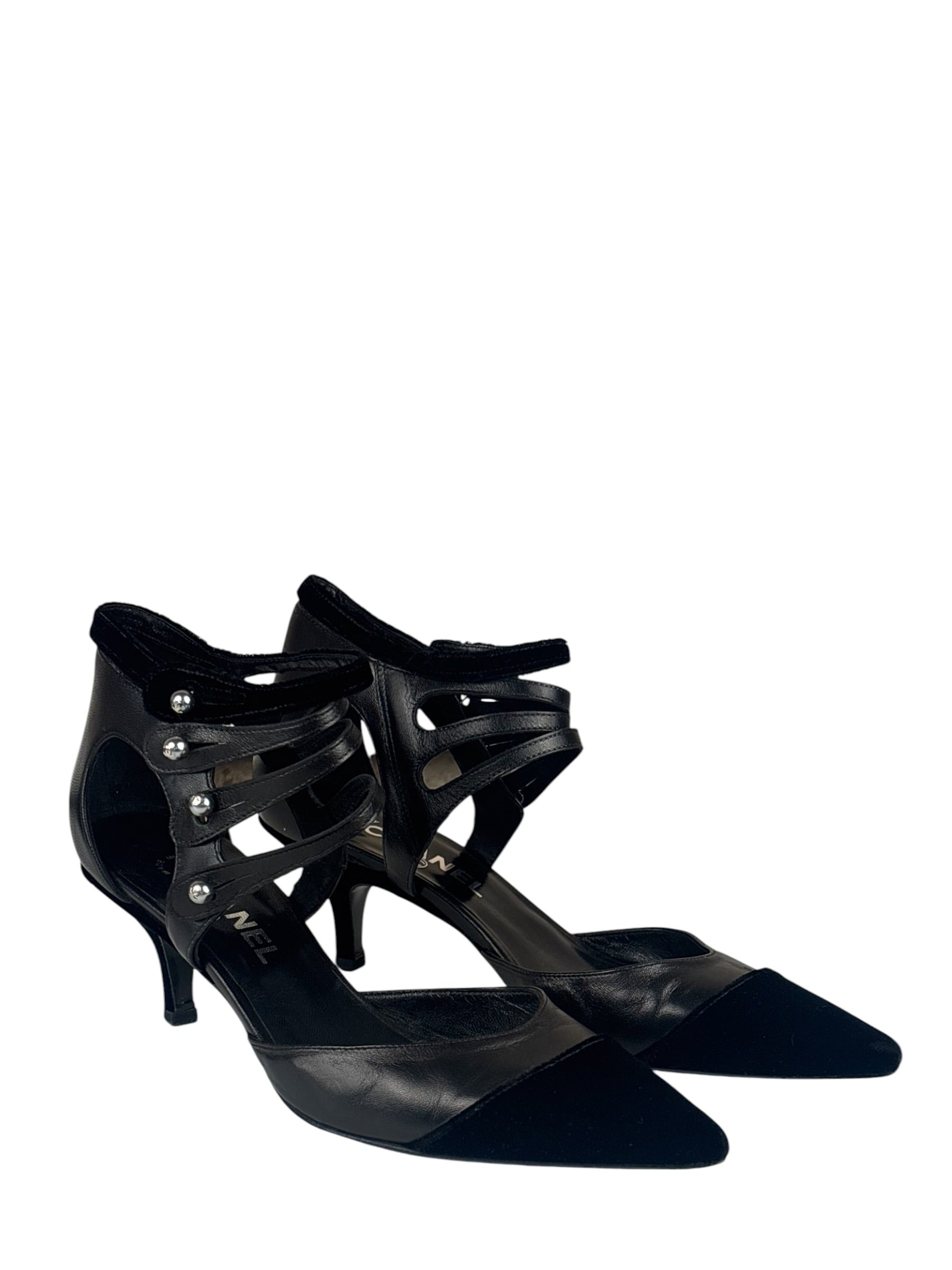 Chanel Black D'Orsay Pumps 2003