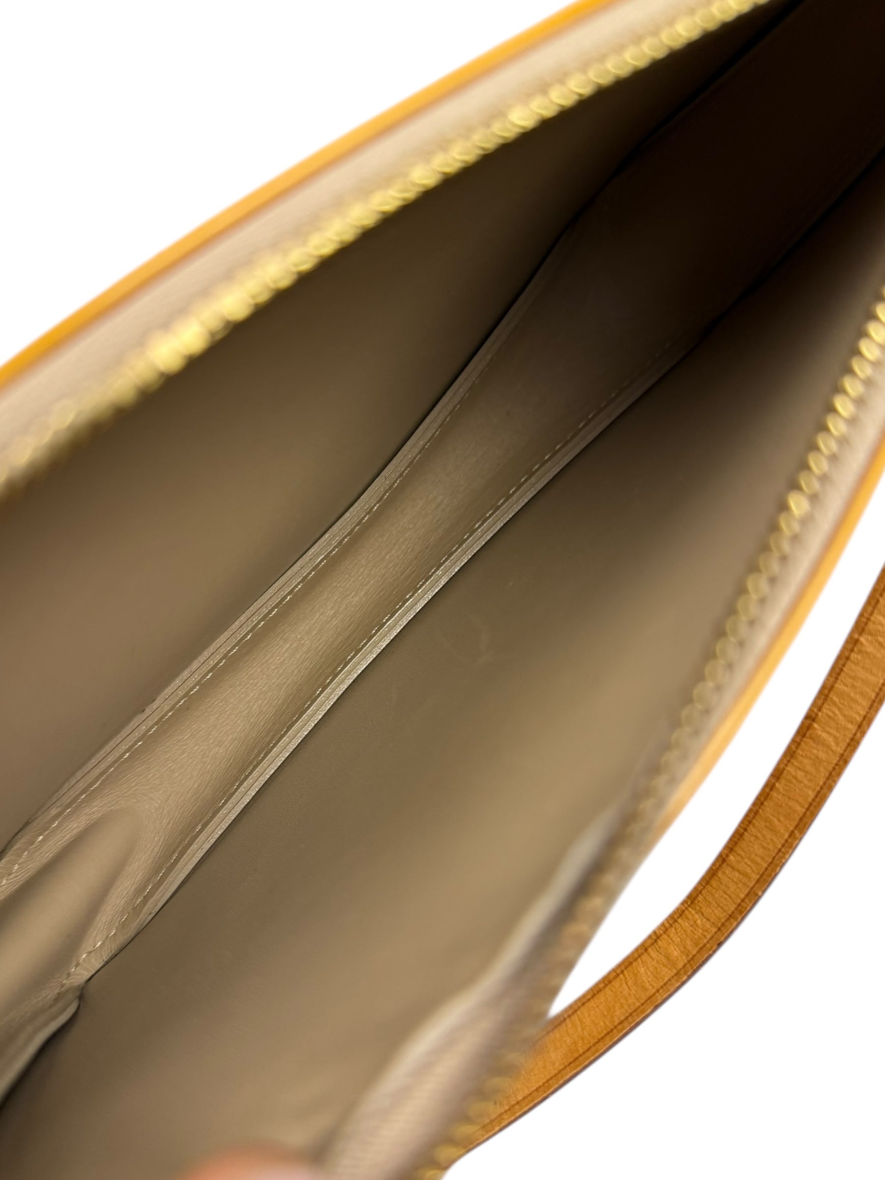 Louis Vuitton Monogram Vernis Pochette Yellow