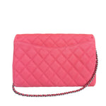 Chanel Coral Pink Matte Quilted Caviar Flap Shoulder Bag 2012