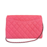 Chanel Coral Pink Matte Quilted Caviar Flap Shoulder Bag 2012