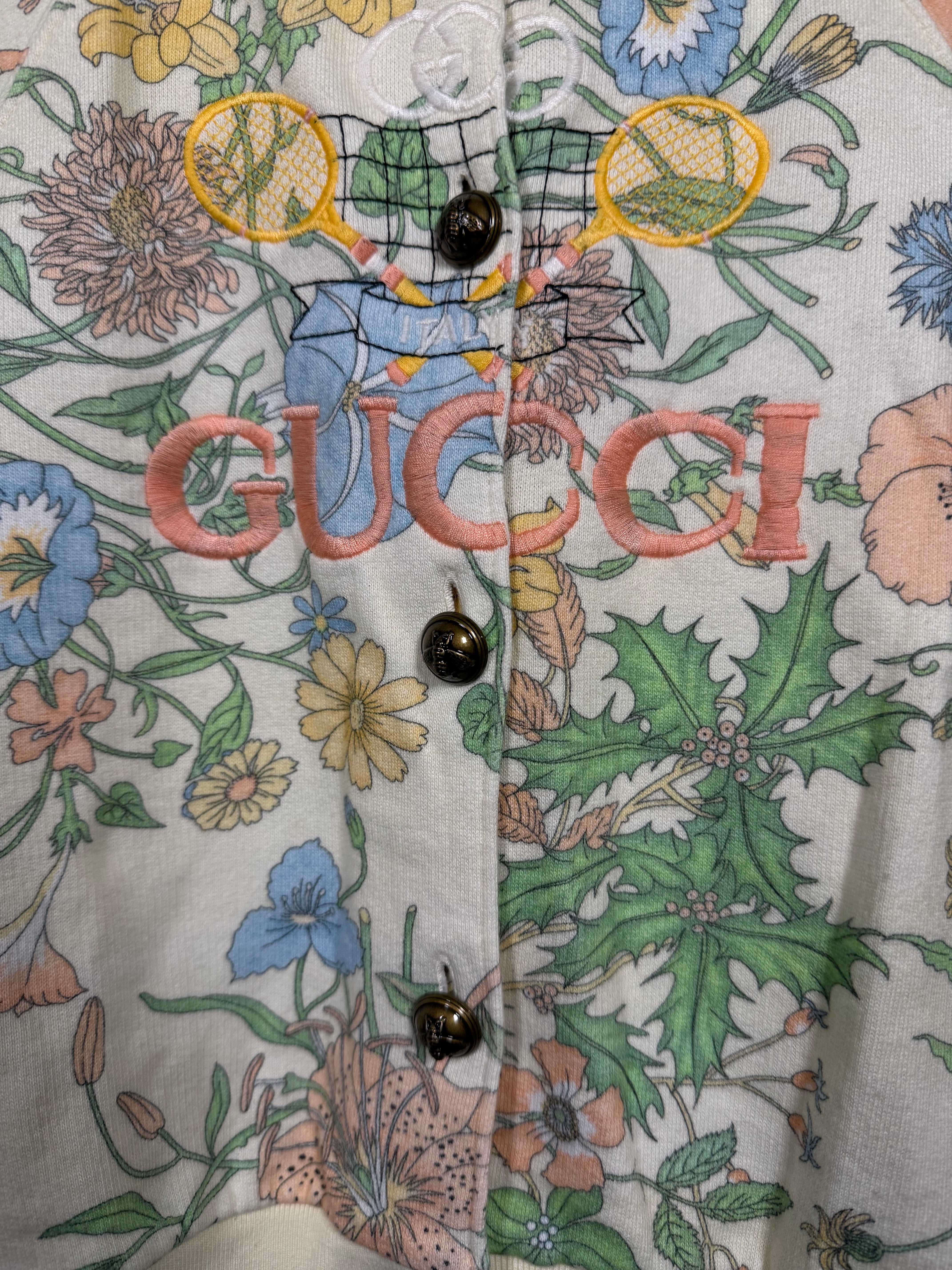 Gucci Floral Button-Up Cardigan