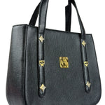 MCM Black Saffiano Leather Handbag