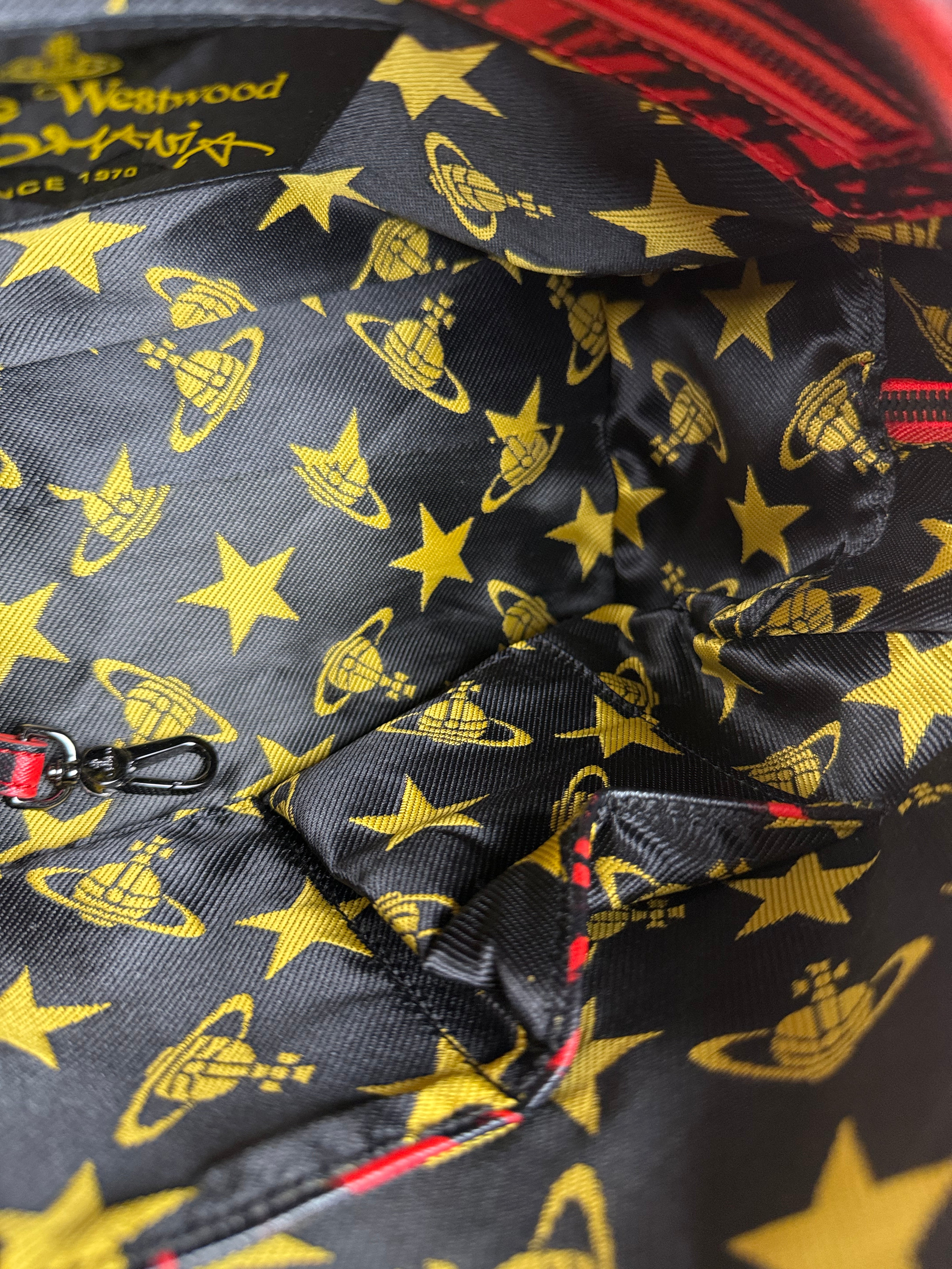 Vivienne Westwood Grafiti Plaid Boston Bag