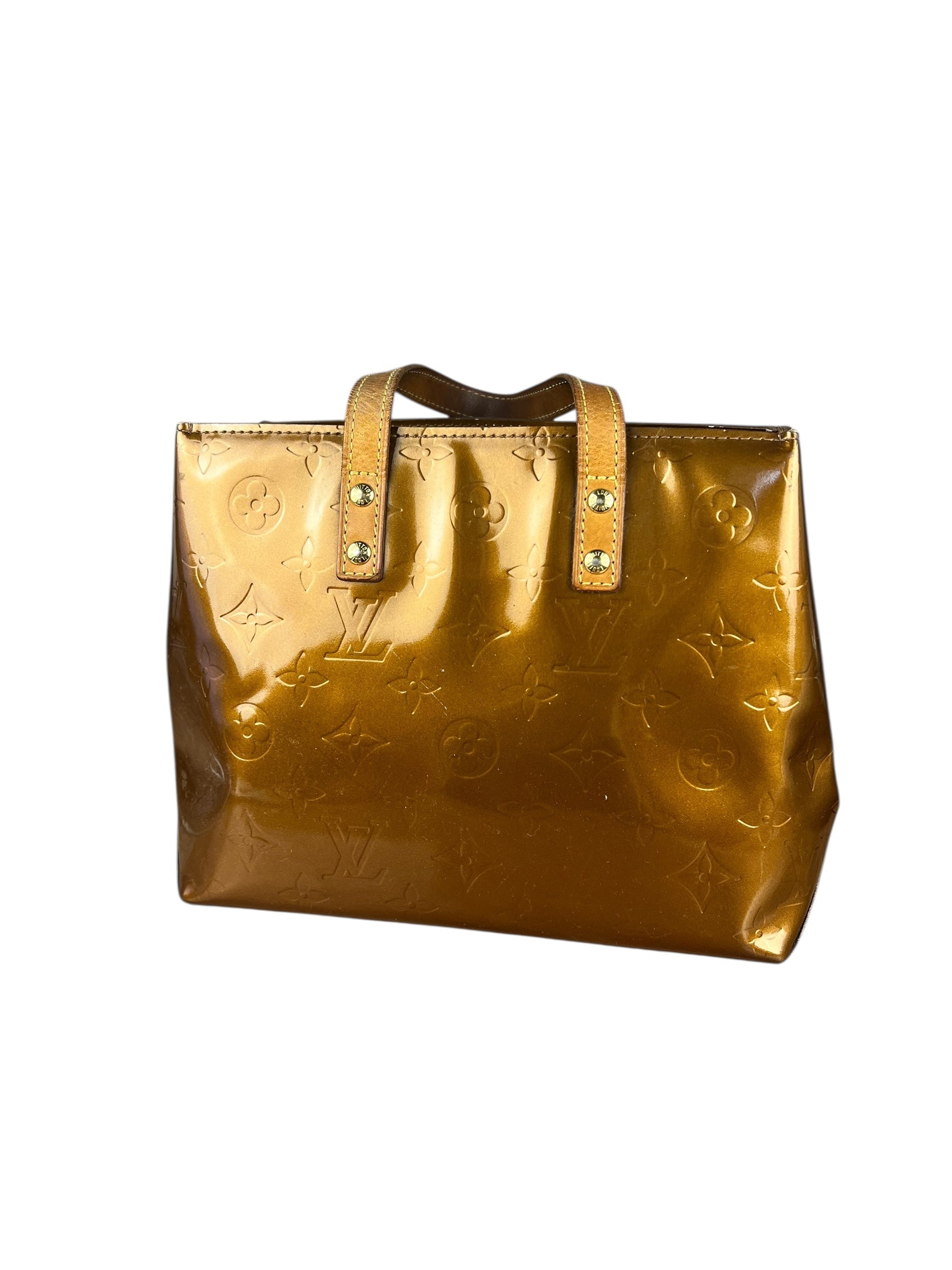 Louis Vuitton Monogram Vernis Bronze Reade PM