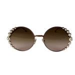 Fendi Pink Ribbons & Pearls FF 0295/S Round Sunglasses