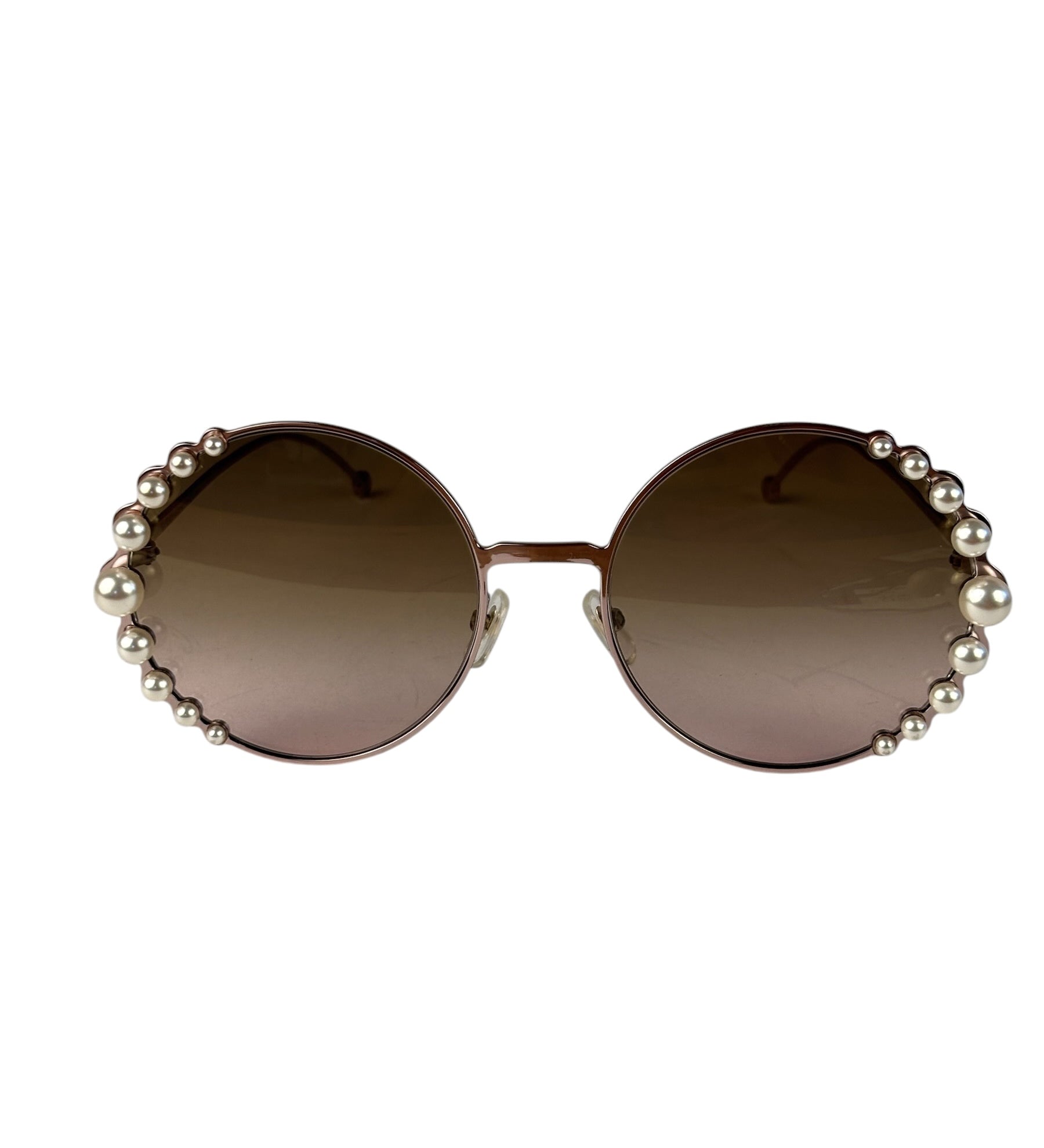 Fendi Pink Ribbons & Pearls FF 0295/S Round Sunglasses