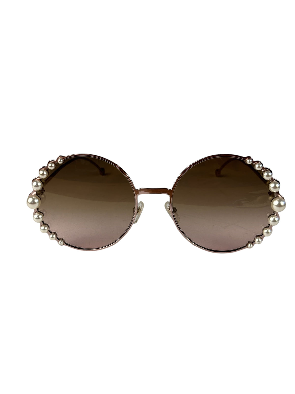Fendi Pink Ribbons & Pearls FF 0295/S Round Sunglasses