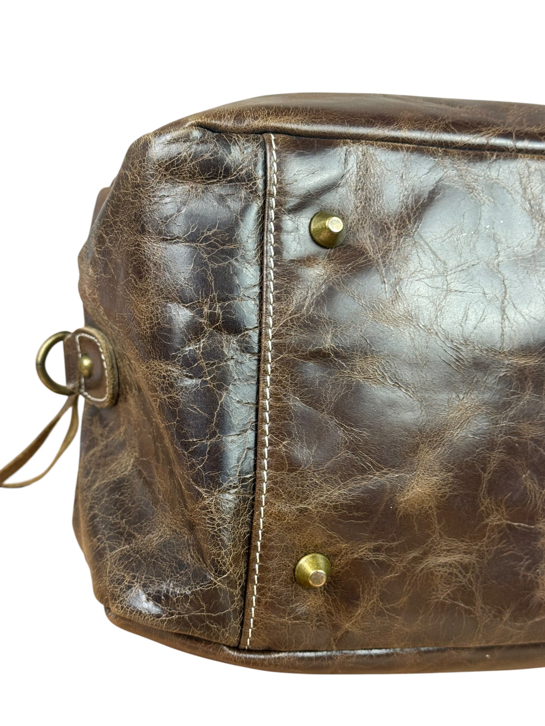 Balenicaga Brown Leather Whistle Handbag