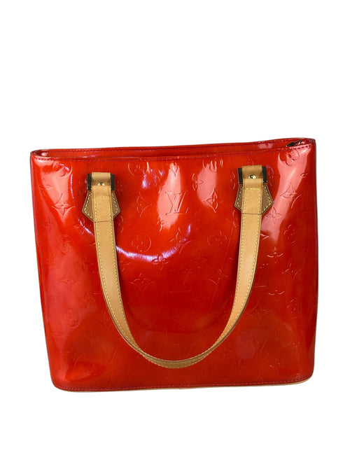 Louis Vuitton Red Vernis Houston Shoulder Bag MM
