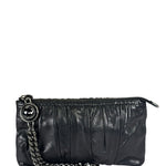 Gucci Black Leather Galaxy Wristlet Clutch