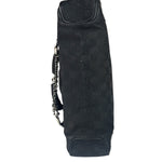 Gucci Vintage Black Horsebit Studded Chain Shoulder Bag