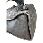Balenciaga Dark Grey Covered Brogues City Bag