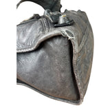 Balenciaga Dark Grey Covered Brogues City Bag