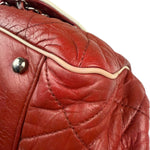 Chanel Burgundy East West Accordion Flap Bag