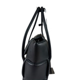 Bottega Veneta Black Nappa Leather Maxi Intrecciato Padded Large Arco Shoulder Bag