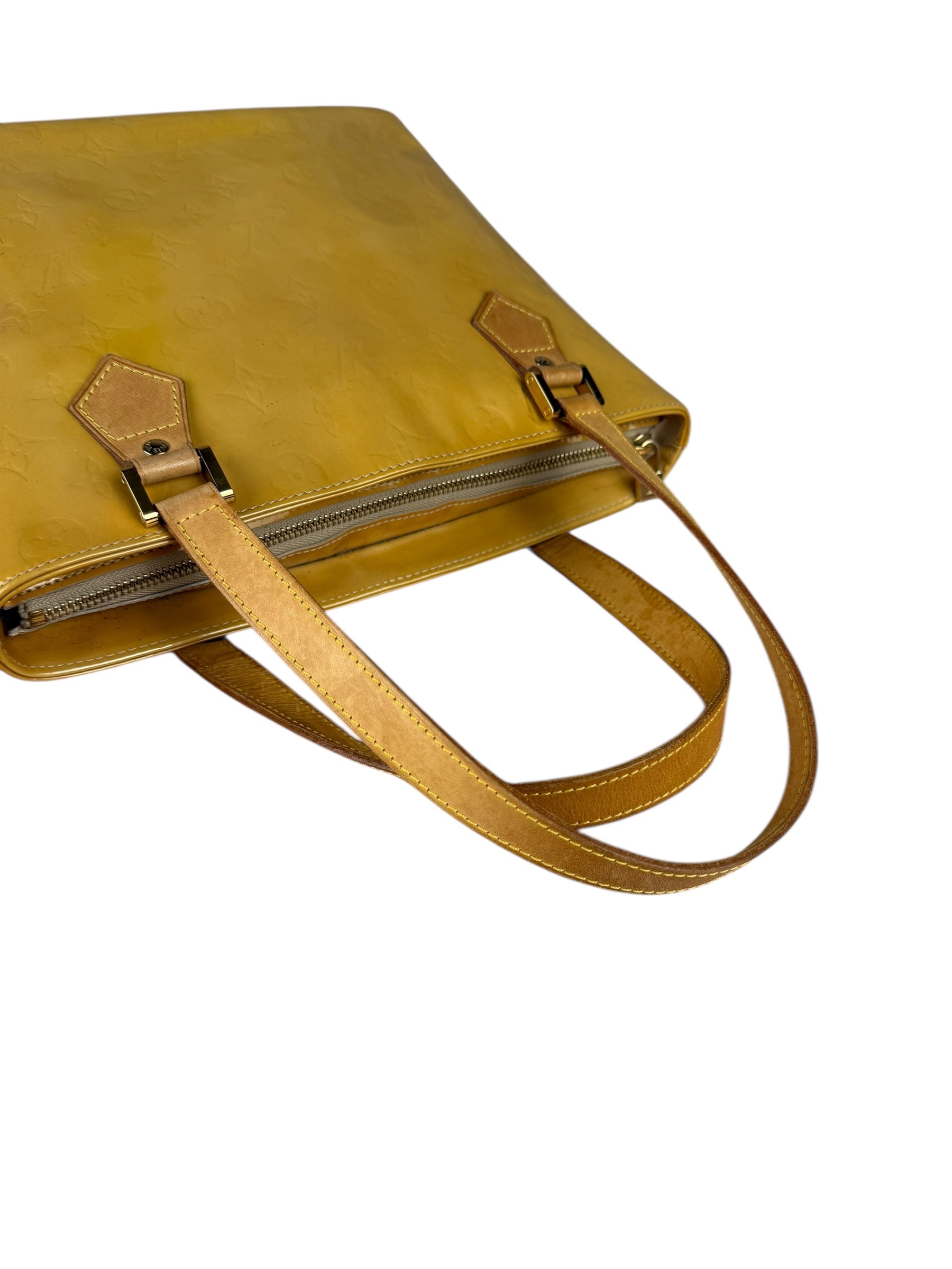 Louis Vuitton Vintage Monogram Vernis Houston Yellow