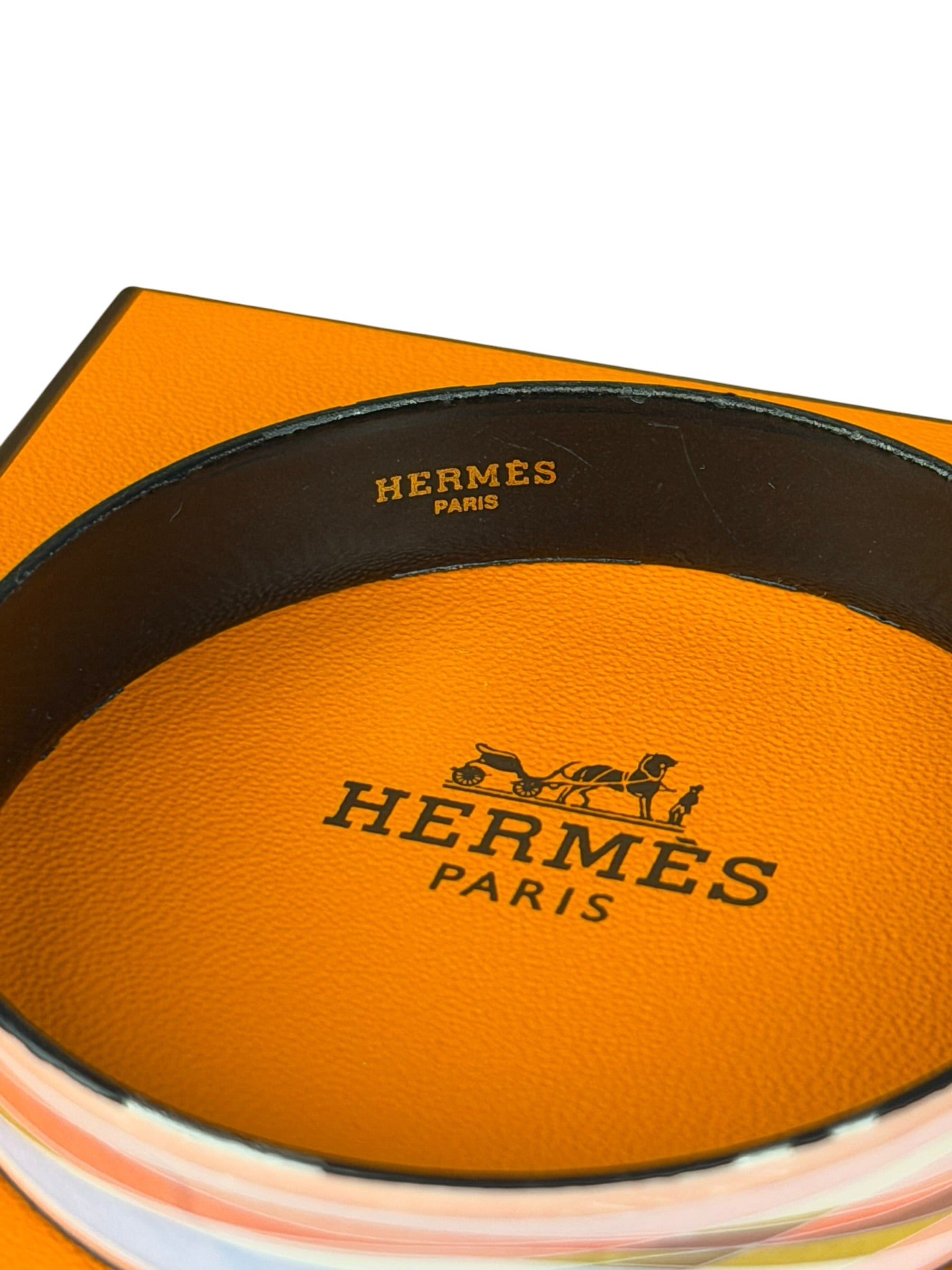 Hermes Abstract Wave Multicolor Bangle Bracelet