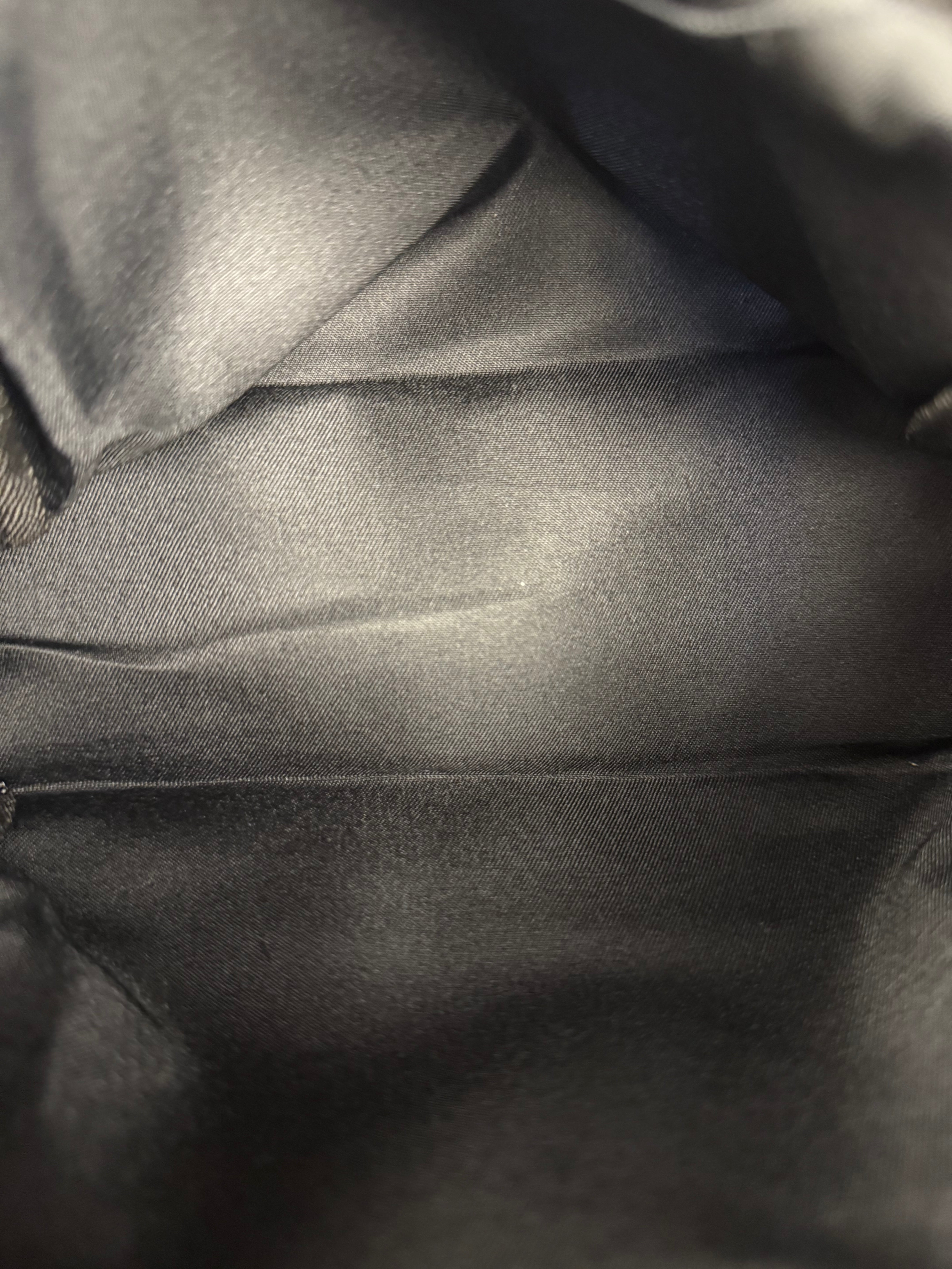 Chanel Beauty Soft Black Zip Cosmetic Pouch