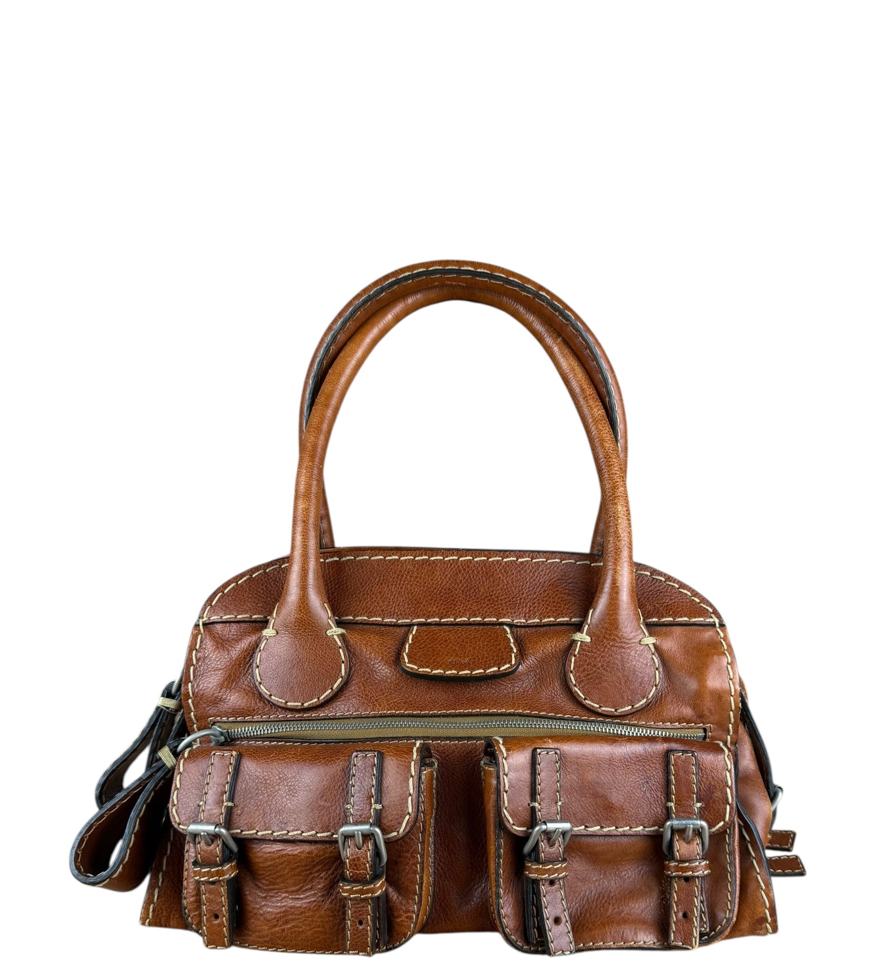 Chloé Vintage Edith Leather Tan Shoulder Bag