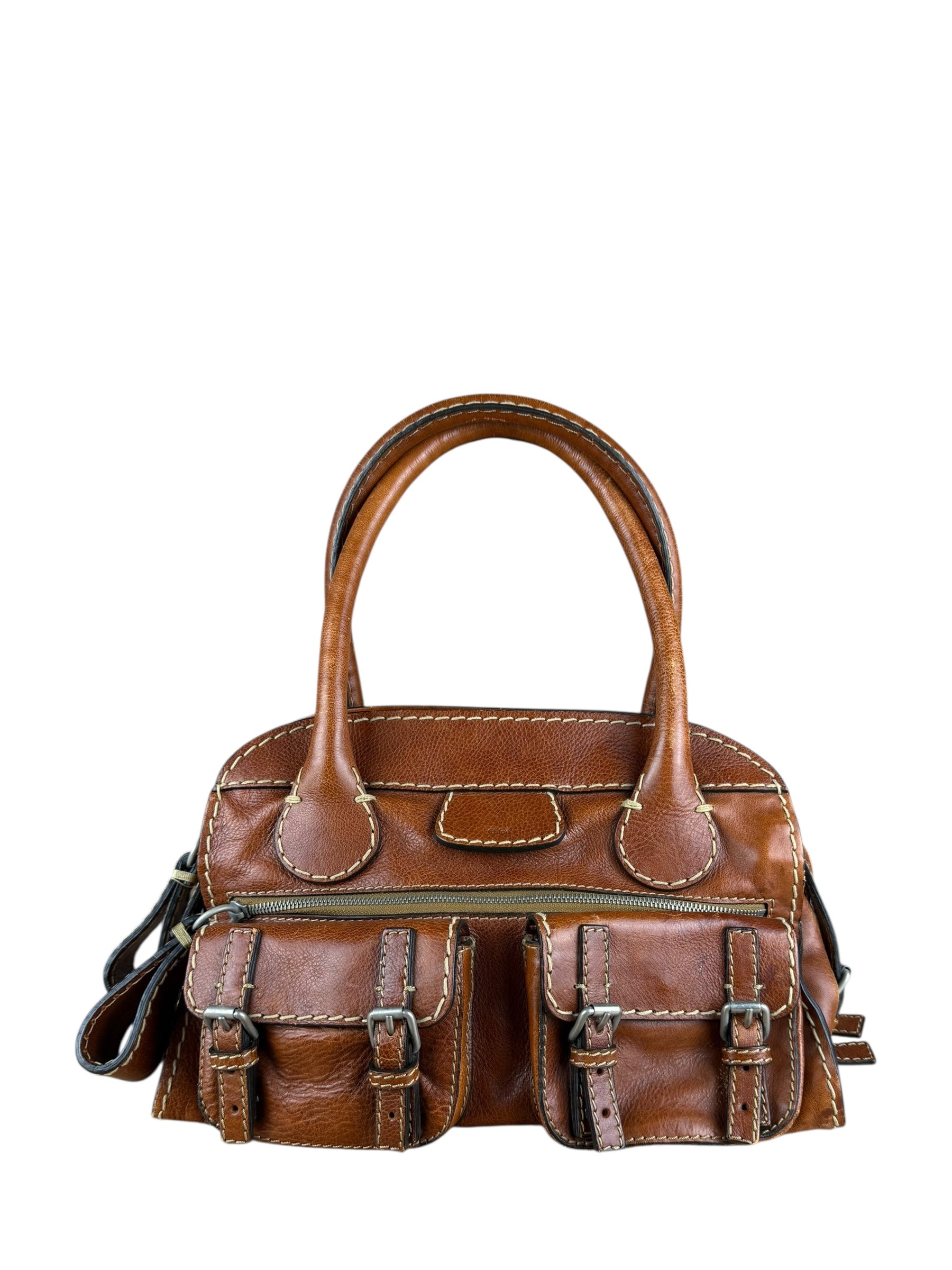 Chloé Vintage Edith Leather Tan Shoulder Bag