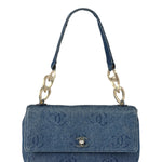 Chanel CC Denim Logo Flap Shoulder Bag 2002