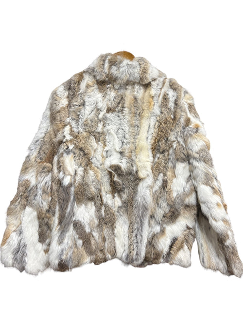 Vintage Calactica Multicolor Rabbit Fut Coat