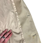 Prada Khaki Button Down Jacket Leather Lining