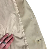 Prada Khaki Button Down Jacket Leather Lining