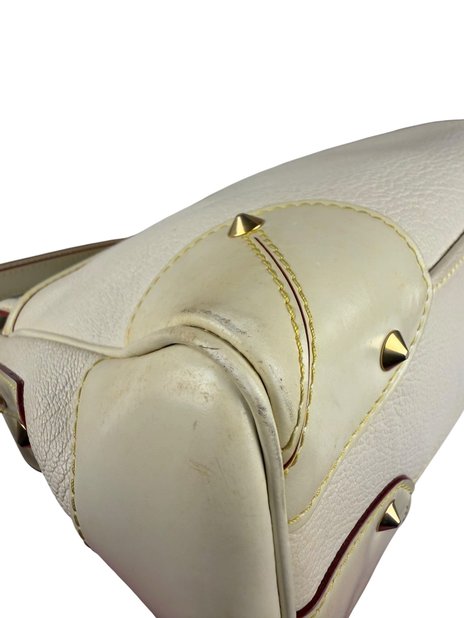 Louis Vuitton White Leather Suhali L'Essentiel Shoulder Bag