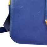 Saint Laurent Chyc Royal Blue Leather Crossbody