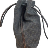 Gucci GG Denim leather Trim Gifford Tote Bag