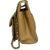 Chanel Brown Lambskin Front Pocket Shoulder Bag 2011