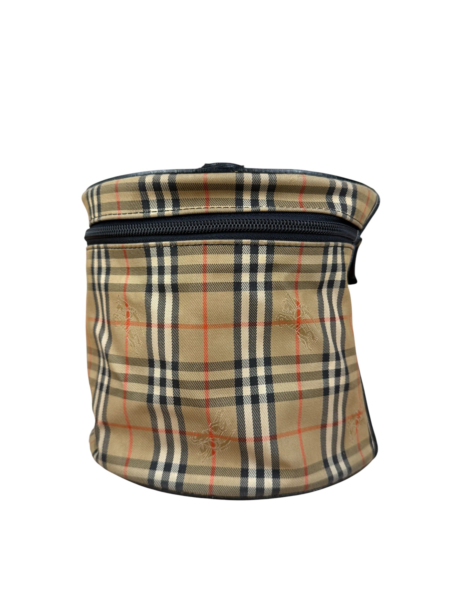 Burberry Vintage Nova Check Top Handle Vanity Bag