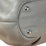 Prada Grey Vitello Daino Leather 2Way Handbag
