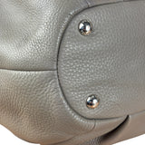 Prada Grey Vitello Daino Leather 2Way Handbag