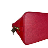 Louis Vuitton Red Epi Alma Handbag
