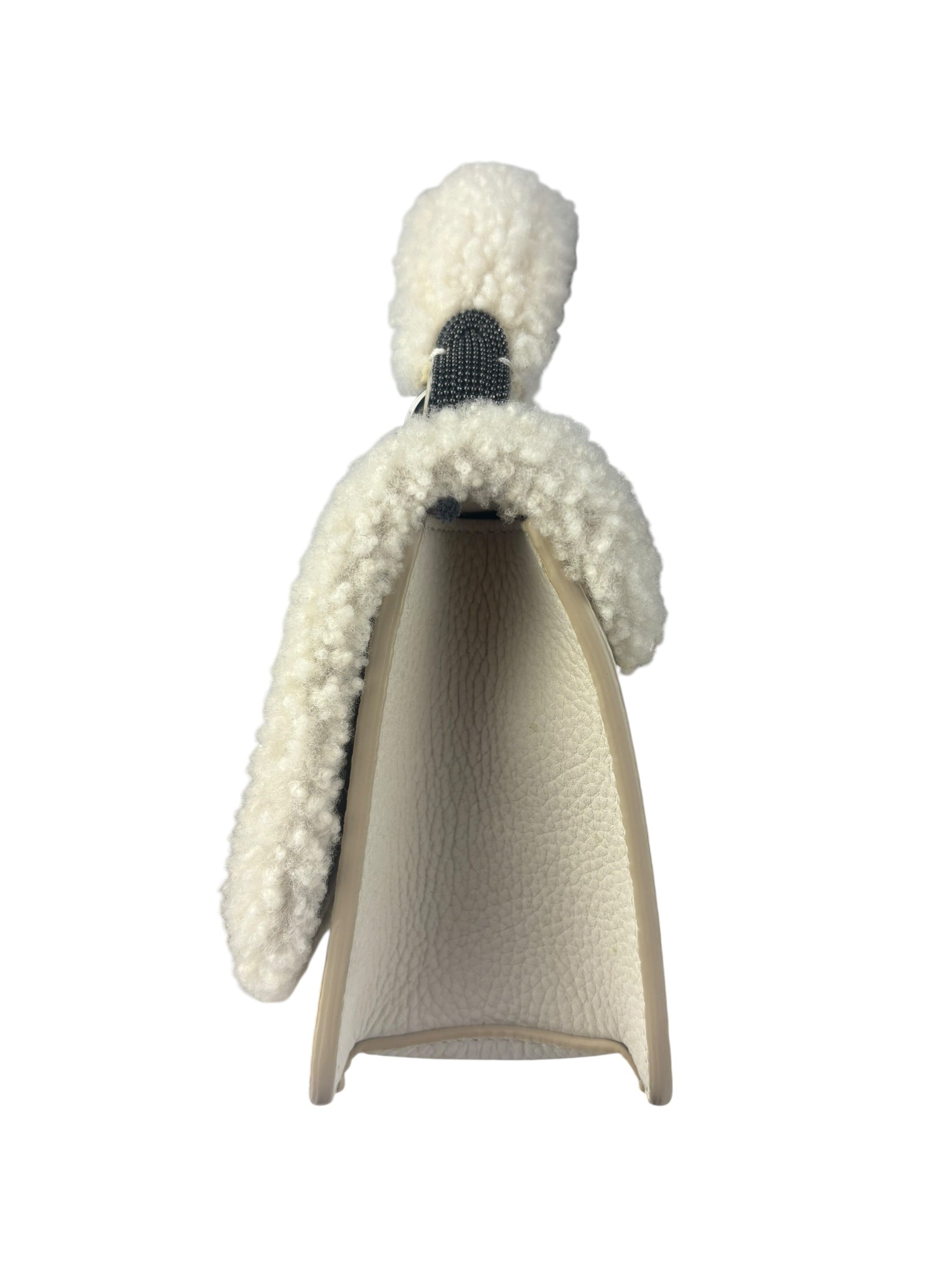 Brunello Cucinelli White Shearling Bag